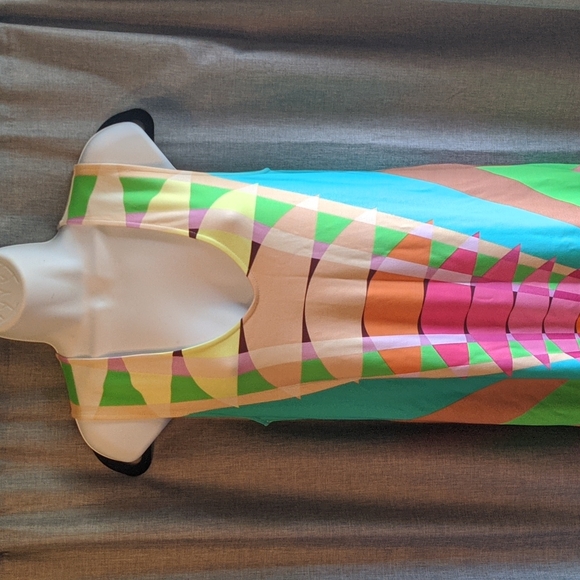 Mara Hoffman Ponte Shift Dress in Beams Yellow - Picture 3 of 9